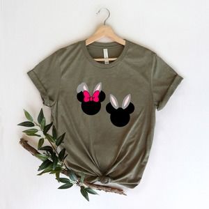 Easter Bunny Mickey Minnie Shirt, Disney Shirt, Easter Disney Shirt